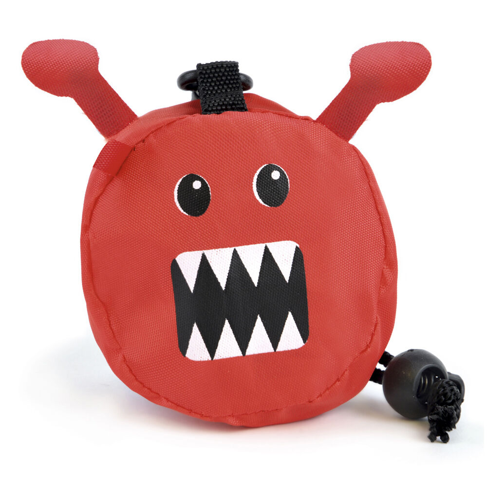 Zest Childrens Red Foldable Monster Drawstring Gym Pump Bag RRP 2.99 CLEARANCE XL 1.99